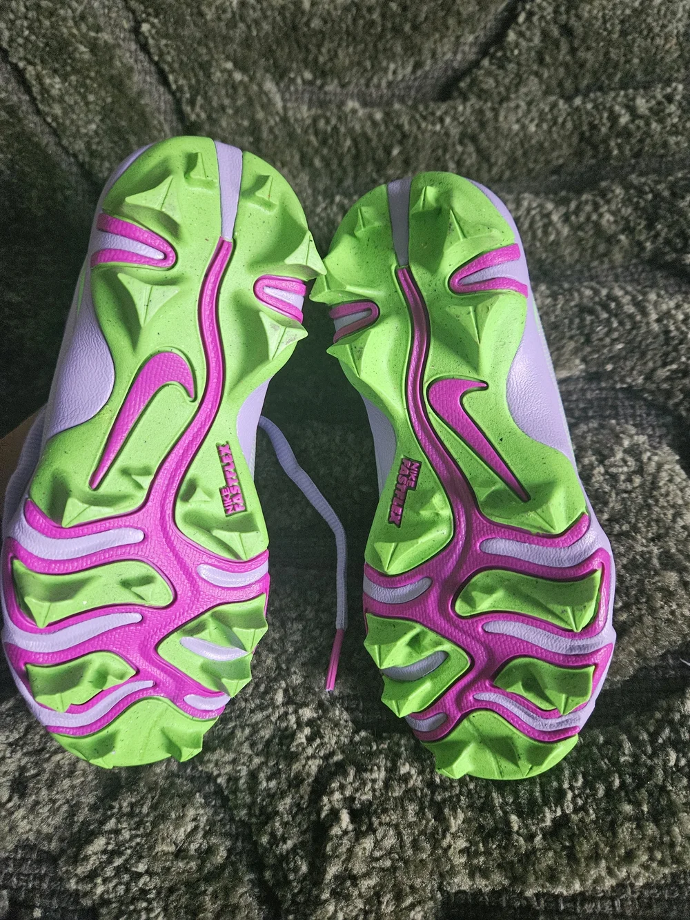 Nike Kids Shoes Size 10C Purple Pink Green Sneakers HJ4573-500 New With Tags